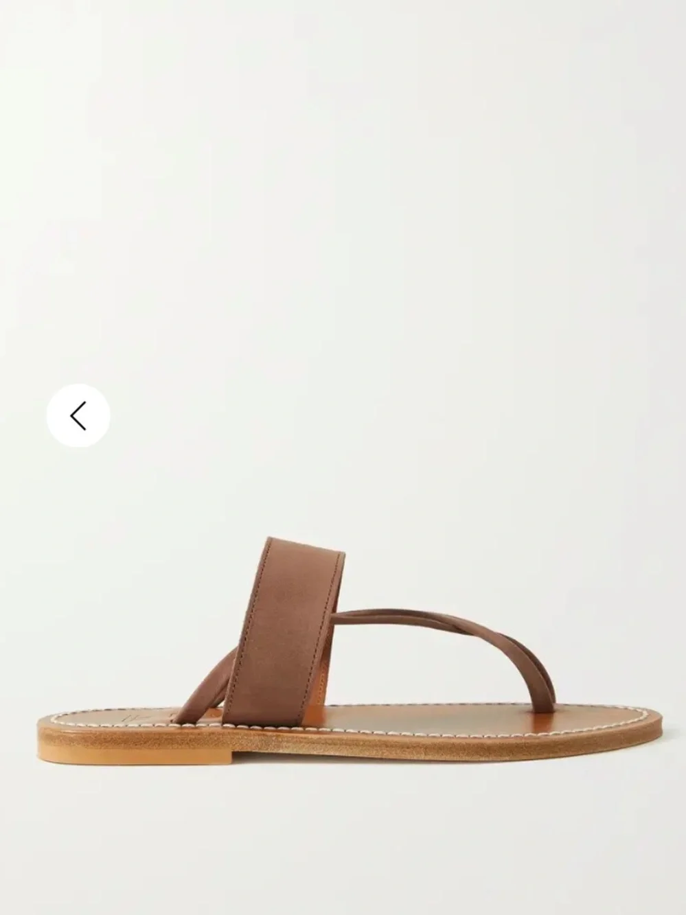 K.Jacques Nehru Brown Leather Sandal Size 40